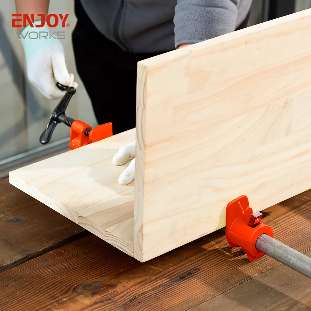 Quick Release H Style Pipe Clamp with Crank Handle