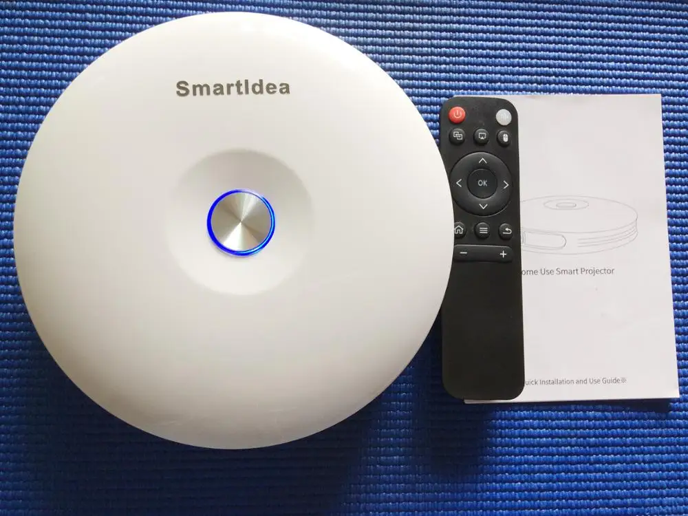 M18 мини Smart натуральная кожа 3D проектор 12000 мАч батарея Android6.0 DLP HD 1080P для домашнего Proyector поддержка Miracast обмена потоковыми мультимедийными данными (Airplay) AC3