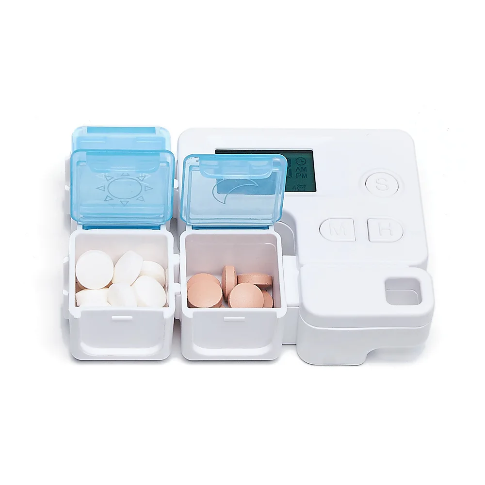 Electronic Digit Medicine Reminder With 3 Compartments Detachable Portable Alarm Pill Box Timer