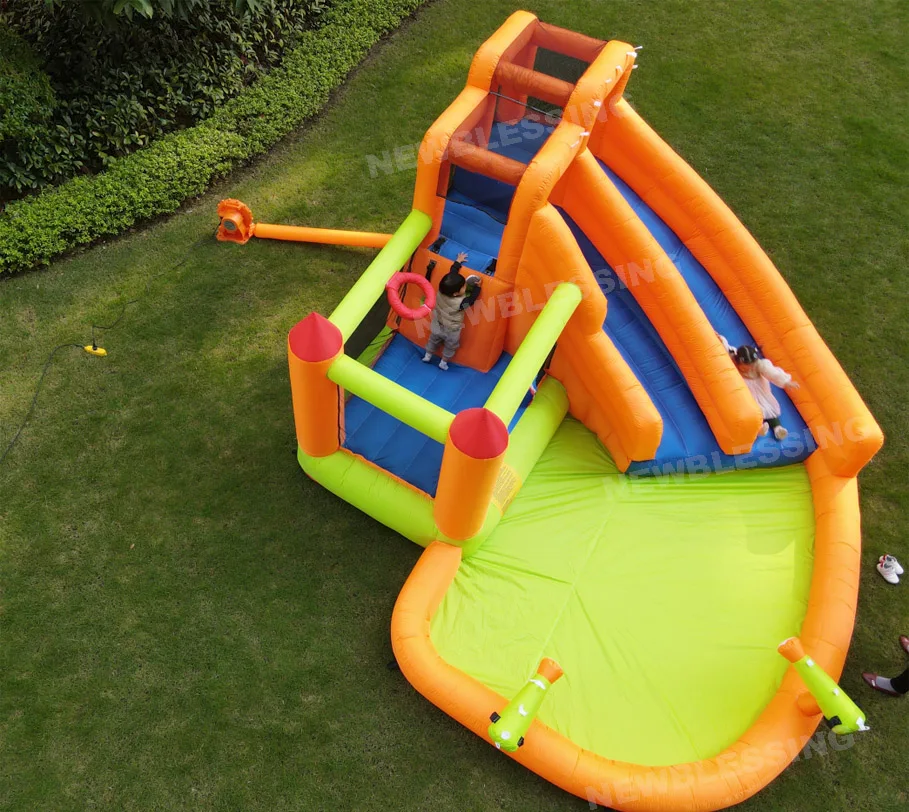 NBINFLATABLE cheap inflatable backyard indoor bouncers for sale, homeuse bouncer inflatable water slide pool for toddlers