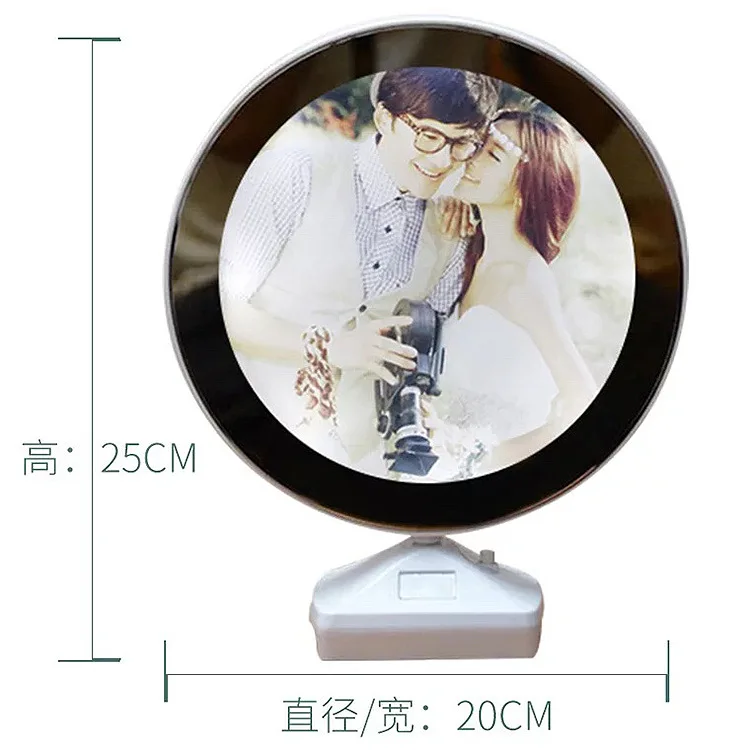America market Home Decoration Wholesaler LED Photo Frame Creative Magic Mirror Picture Photo Frame with Light