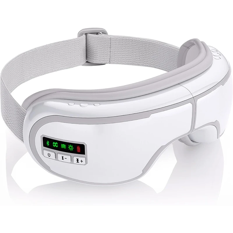 Electric Foldable Smart Eye Massage Glasses with Heat Compression Bluetooth Music Eye Massager