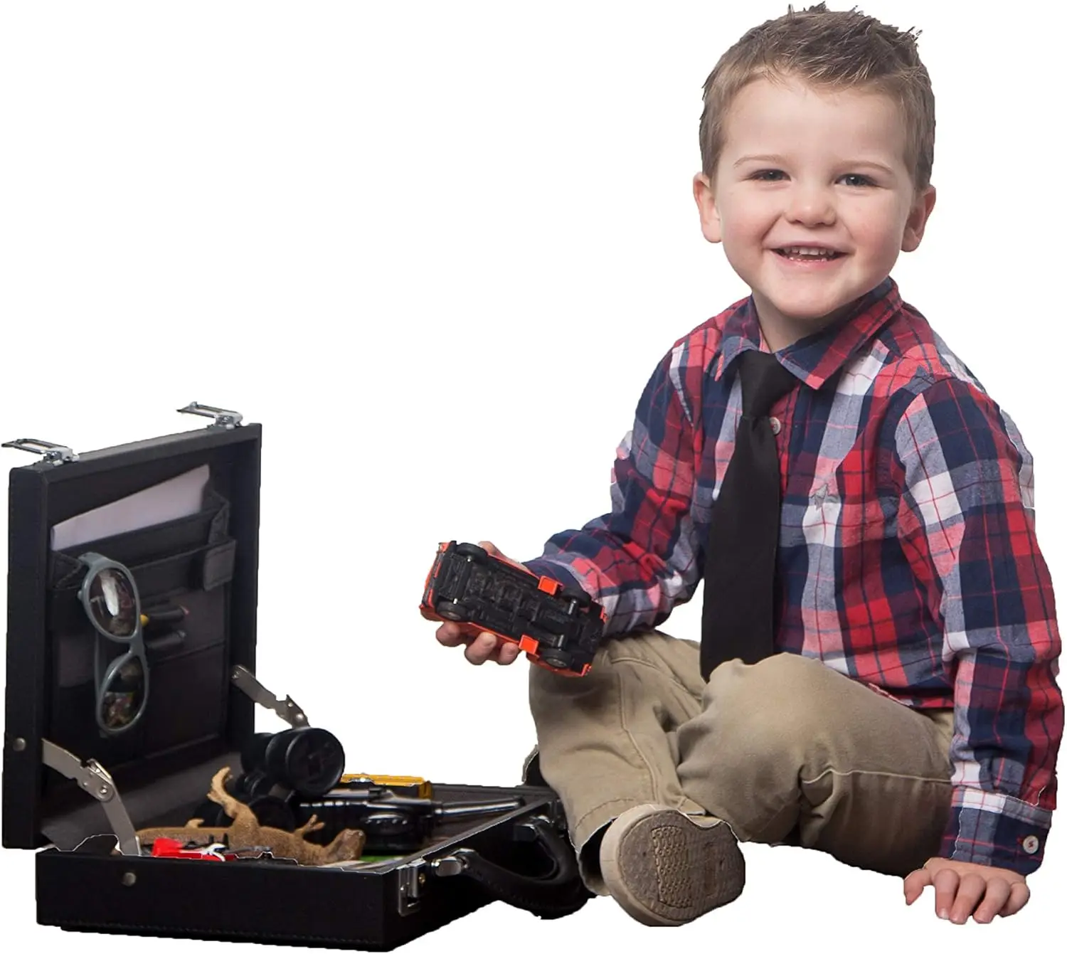 Child dress up Briefcase, Kids pretend play suitcase