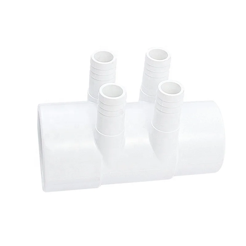Hot Tub Manifold Fittings Spa 6 Port Water Distribution PVC Manifold