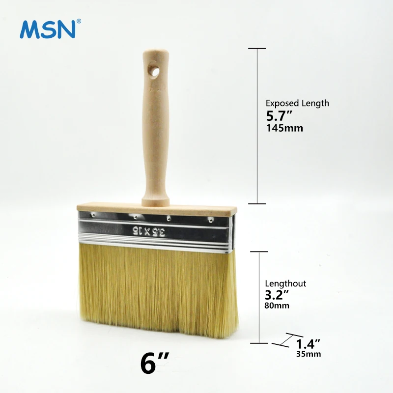 MSN 2609 paint brushes professional flat sash paint brushes