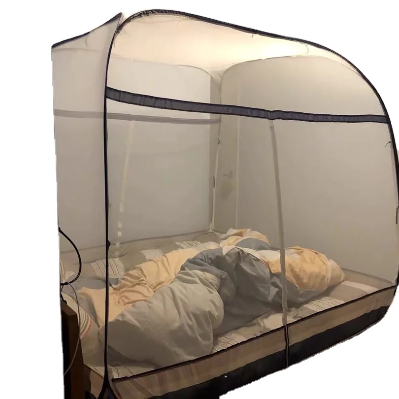 Высококачественная Выдвижная палатка с москитной сеткой из 100% полиэстера для спальни двойного