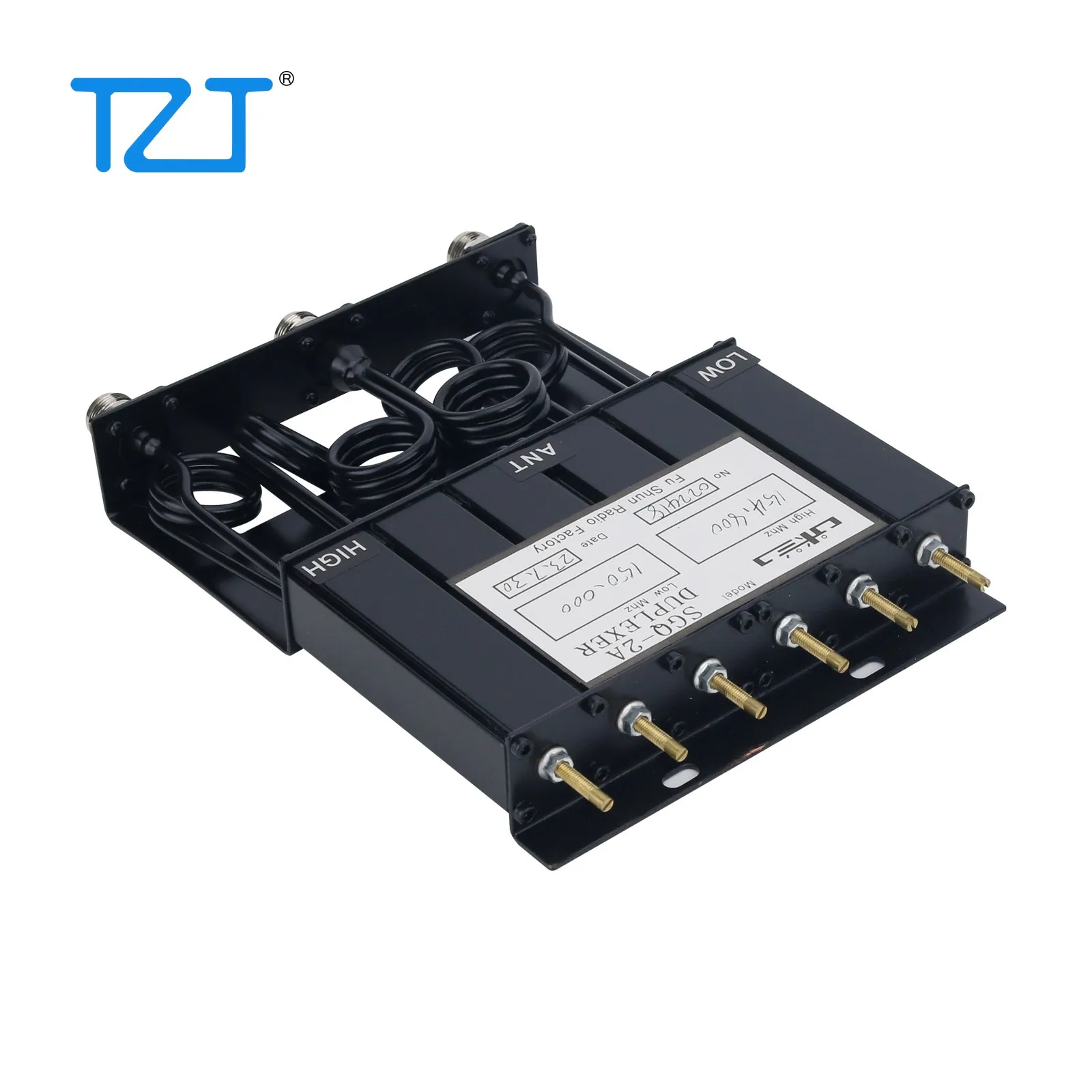 30W VHF 380-520Mhz/UHF 136-180Mhz 6 Cavity Duplexer VHF Repeater Duplexer for Radio Communication Radio Repeater