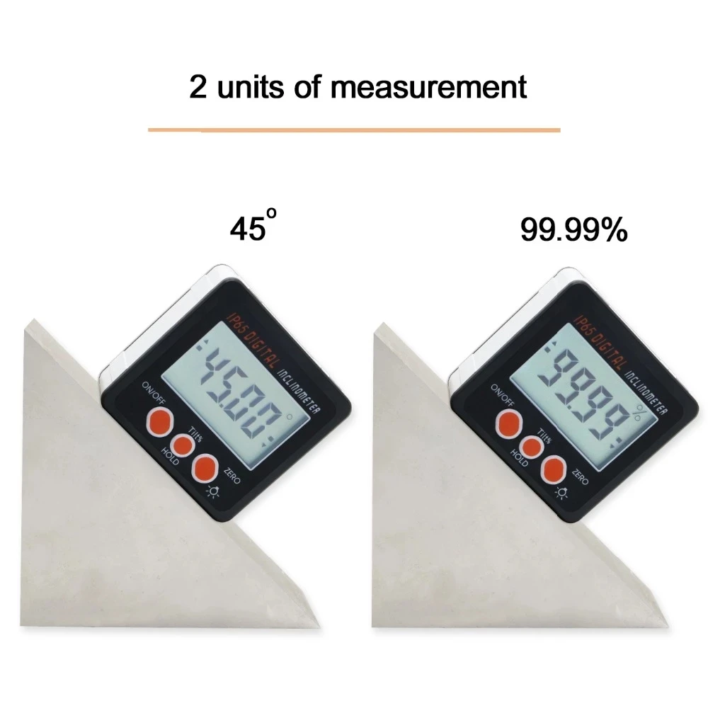 New Mini Digital Protractor Inclinometer Electronic Level Box Angle Gauge Meter Aluminum Alloy Magnetic Base Measuring Tools