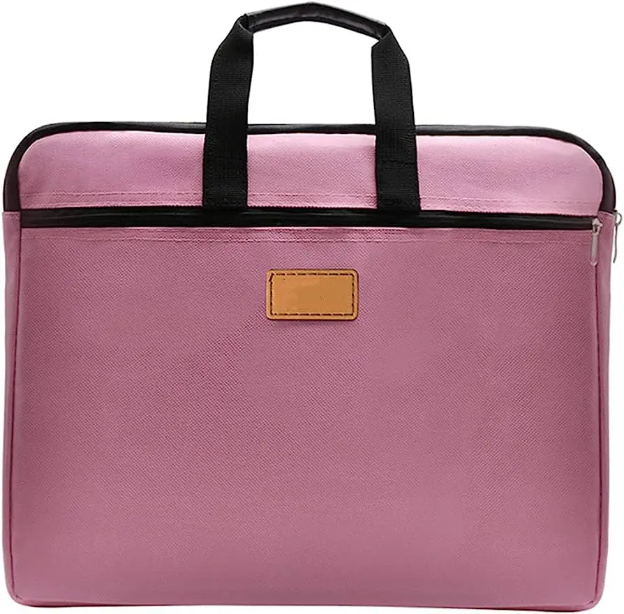 Oxford File Bag with Handle A4 Paper Size Oxford File Wallet Briefcase Accordion File Folder Storage Bag