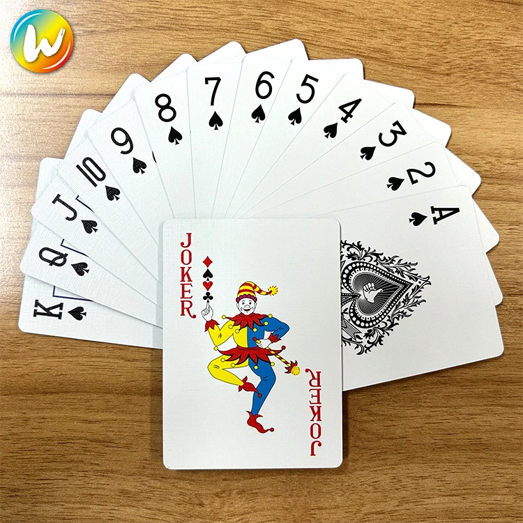 Yimi printing waterproof cards games linen deck plastic Poker Paper blank marked sublimation Playing Cards