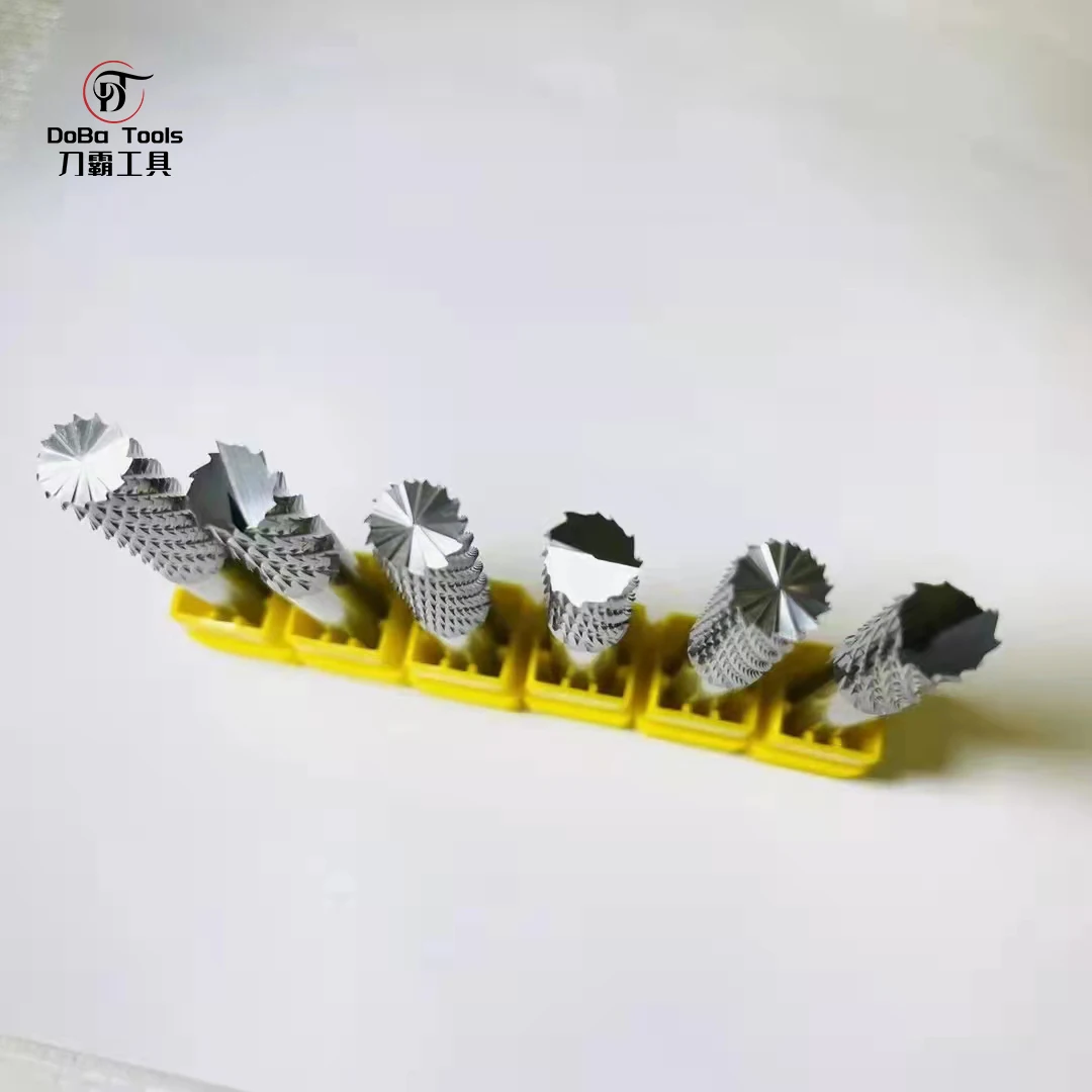Hot sale corn face end mill 4 flutes corn teeth carbide milling cutter maize milling cnc tools for fibre board