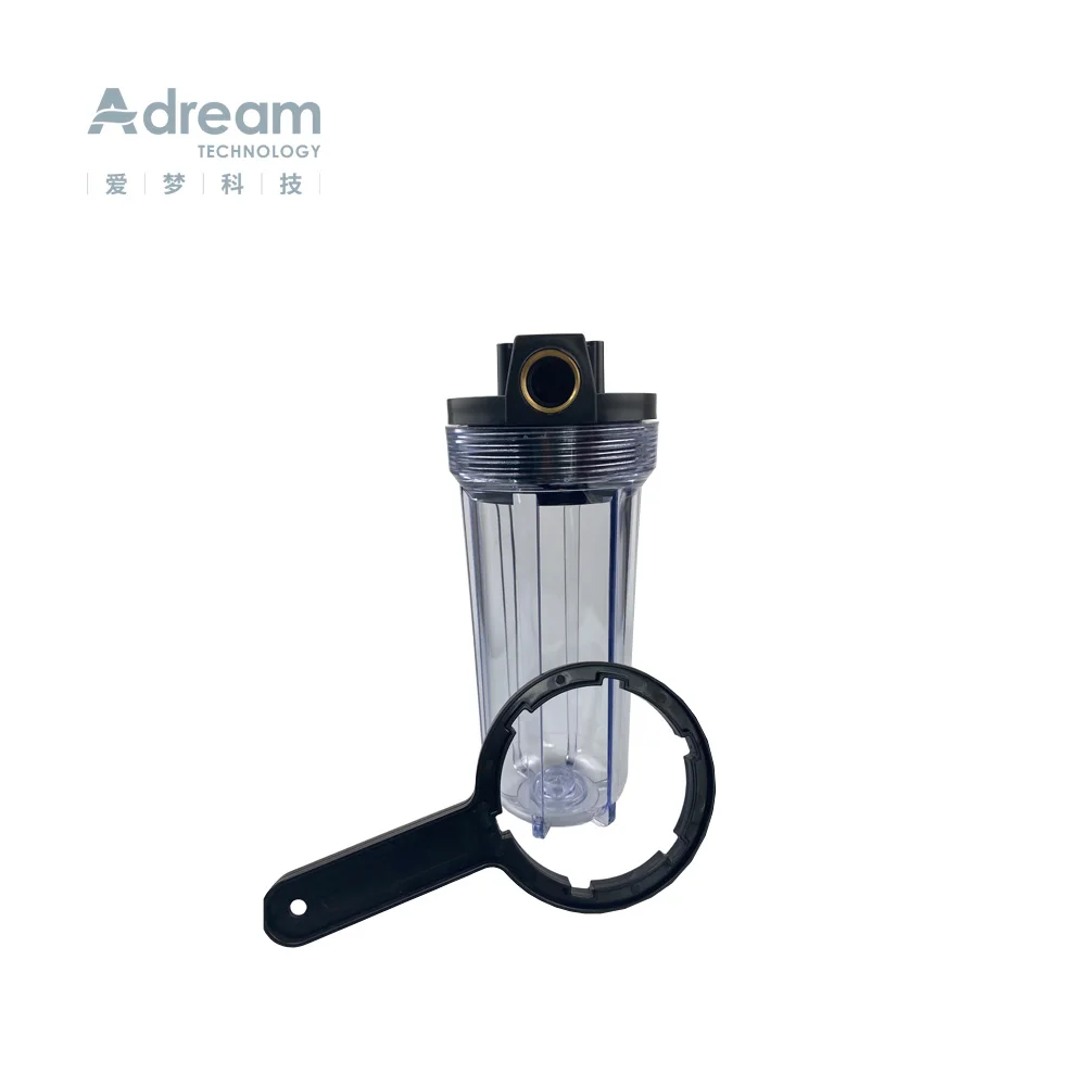 10 Inch Water Filter Housing Purifying RO System With Brass Inlet/Outlet