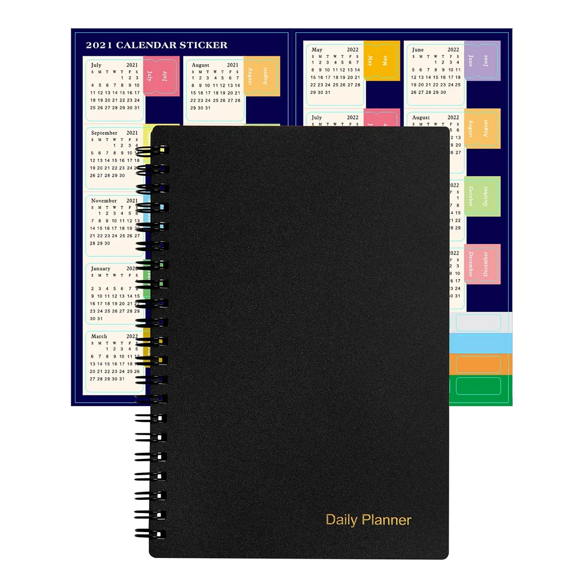 Wholesale Hot Sale Weekly and Monthly Planner 2022 Small Daily Planners  Basic Planner Sticker
