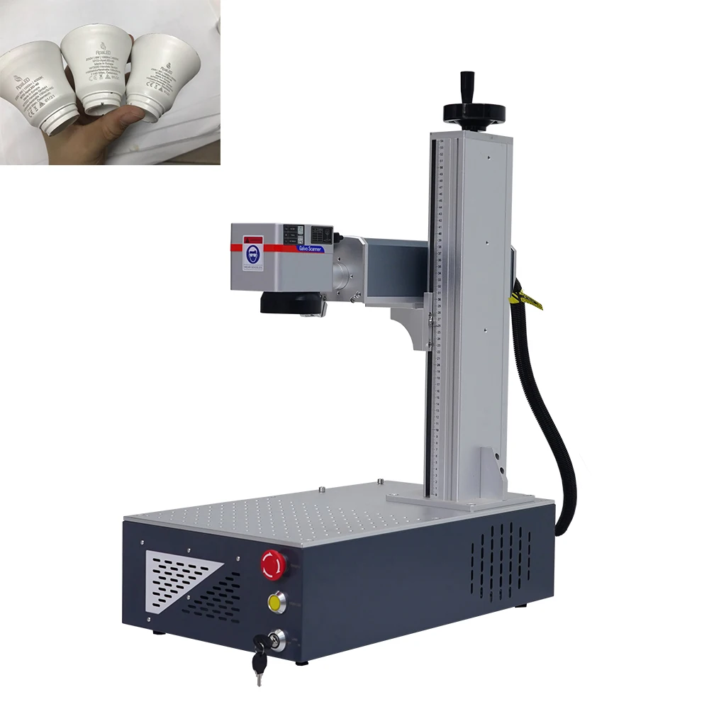 High Quality conveyor belt laser marking machine 30w fiber laser marking machine for metal jpt