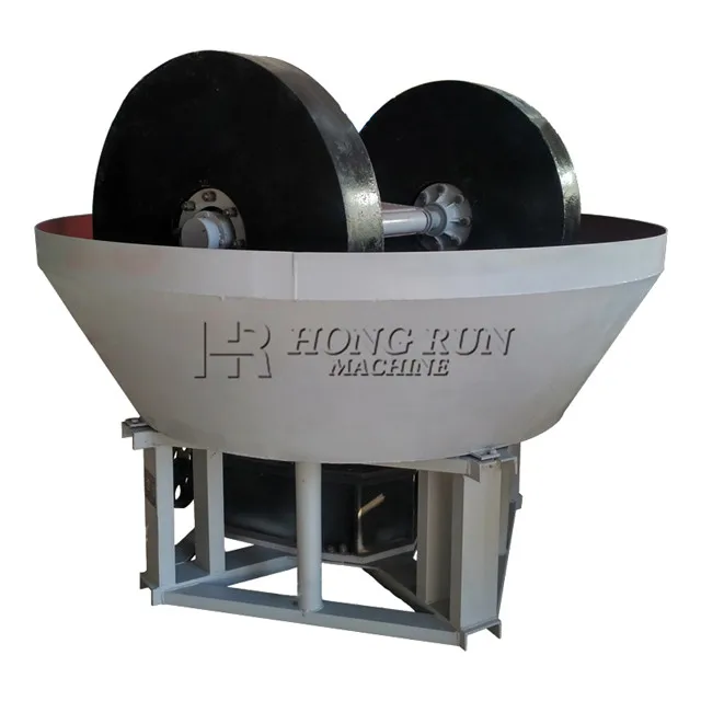 Factory Price High Quality Diesel Engine Mining Equipment Copper Mine Ore Gold Milling Wet Pan Mill Machine