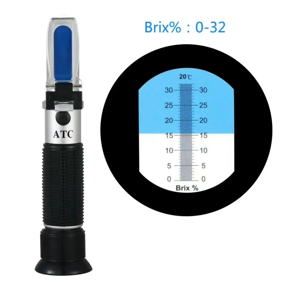 Brix meter refractometer 0-32 manual refractometer with ATC For Juice Fruit Sweetness