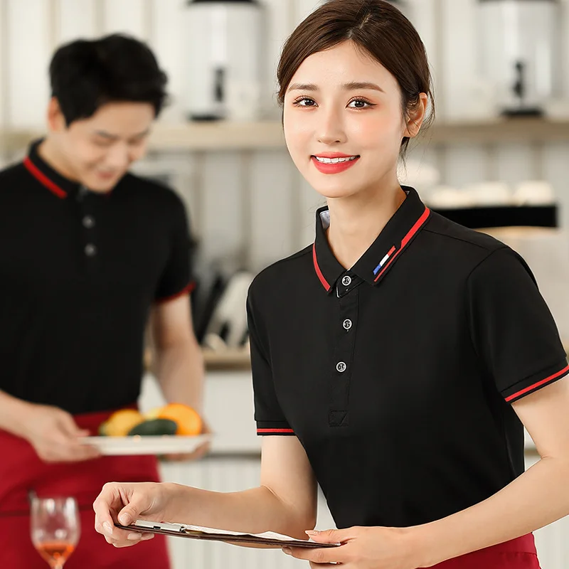 OEM Custom Supermarket Construction Work Clothes Factory Unisex Company Staff Uniform Polo Shirt Manufacturer