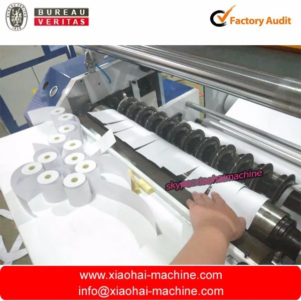 Cash Register Paper And Roll Slitting Machine/ATM reel paper slitter and rewinder/Thermal roller cutter price