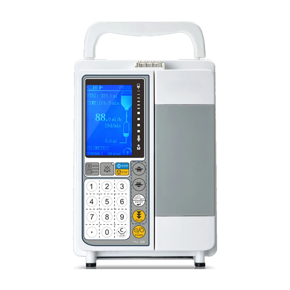 Numeric keypad Human Veterinary Medical Insulin Disposable Injection Syringe Pump IV Infusion Pump