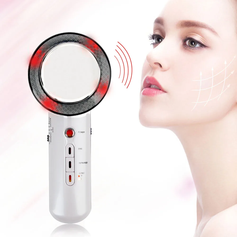 
2021 Facial Lifting Body Massager Ultrasound Cavitation Galvanic Infrared Ultrasonic EMS Weight Loss Slimming Machine 