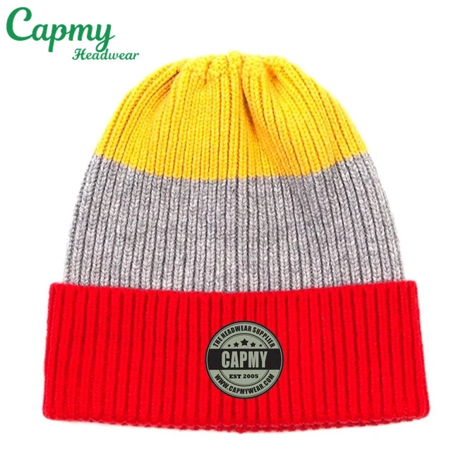 Custom popular manufacturer 100% wool high quality winter warm knit beanie hat