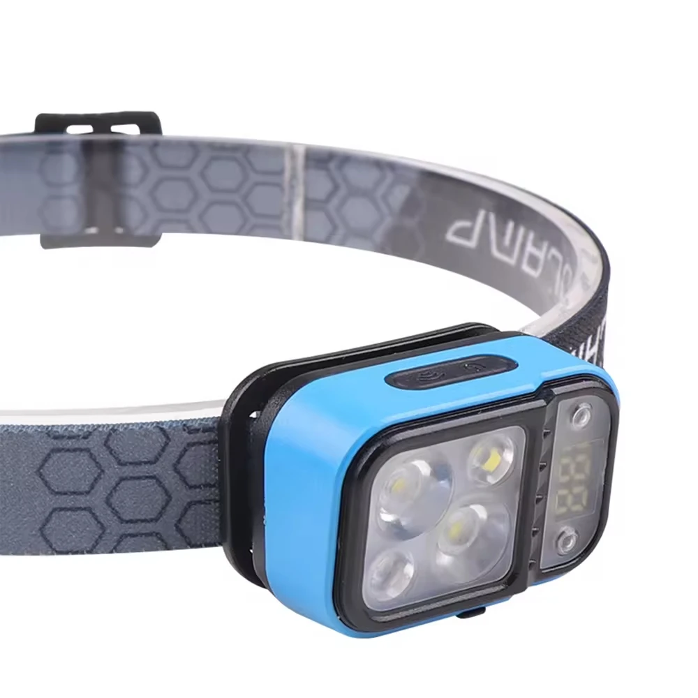 New Super Bright 4 Modes Adjustable White Red Light Motion Sensor Usb Rechargeable Torches Tactical Flashlights Led Headlamp