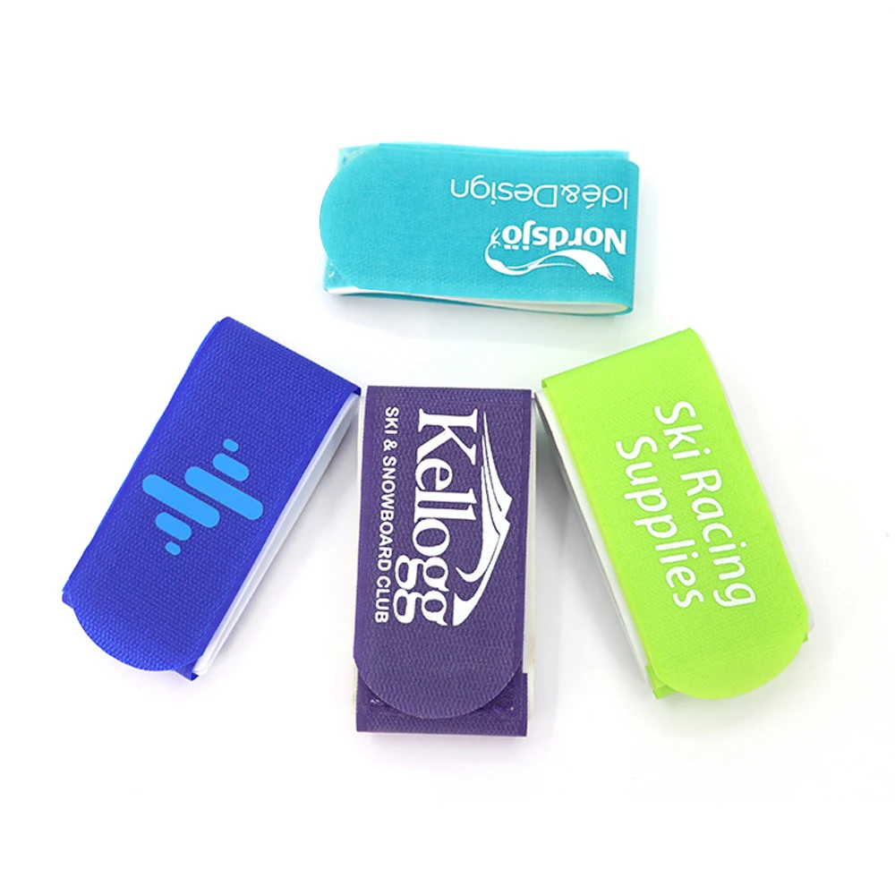 Custom 55*450 mm Fast and Freestyle Alpine Ski Strap with Hook and Loop Convenient for Cross Country Ski Bindings