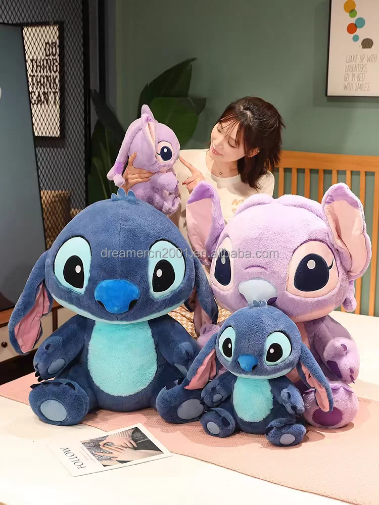 Hot Cartoon Blue Pink Stitch Plush Dolls Anime Toys Lilo andStitch stich Plush stuffed Toys christmas Gifts for Kids