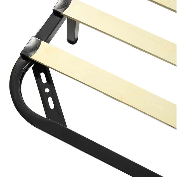 King-size черная металлическая платформа решетчатая мебель каркас кровати