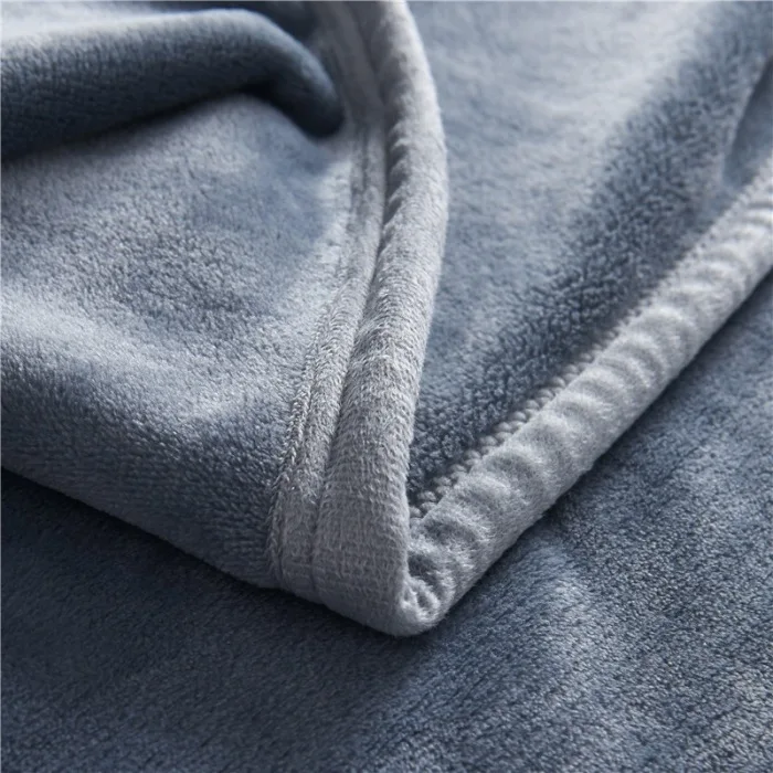 wholesale custom premium luxury super soft Double layer coral fleece blanket flannel