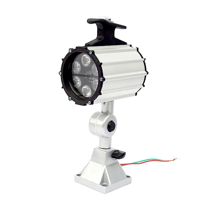 12W Industrial Machine Light IP68 24V Adjustable Aluminum Alloy Short Arm LED Work Light for Lathe, CNC Milling Drilling Machine