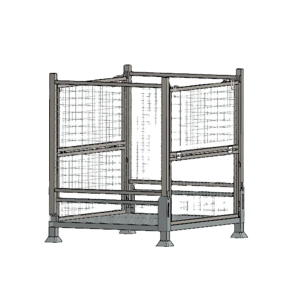 Складной стеллаж Клетка Складной Поддон клетка Штабелируемый стальной литейный Ящик Контейнер