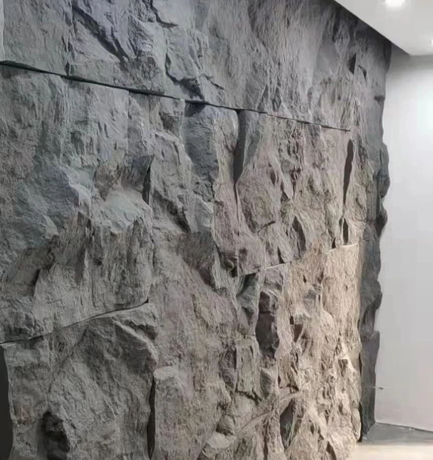 Легкий Pu Рок Камень 3d большая панель для украшения наружных стен