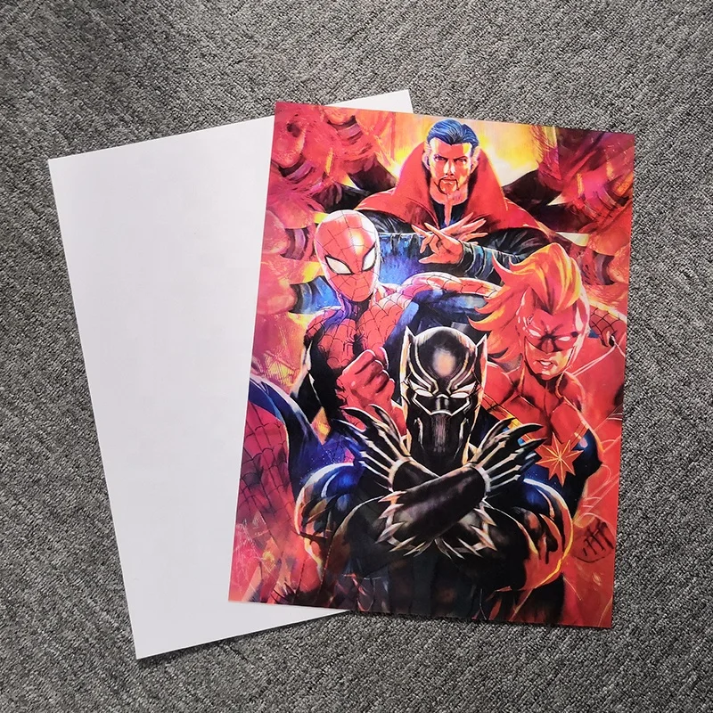 Popular customized products promotional 3d lenticular anime poster printing for decoration