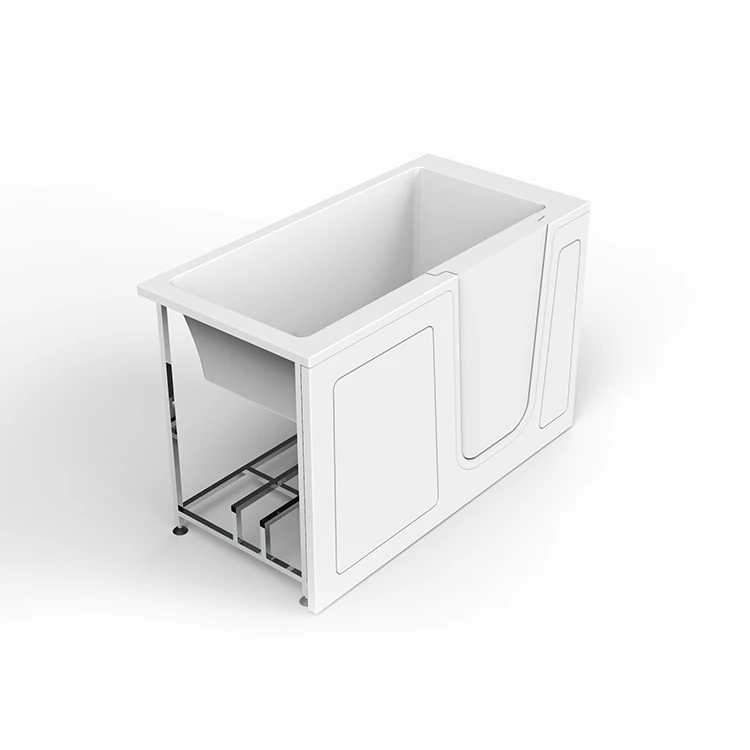 Hydrorelax Acrylic Walk in Tub Shower Elderly Tub with Door Hot Tub Massage Walk in Bathtub for Disabled