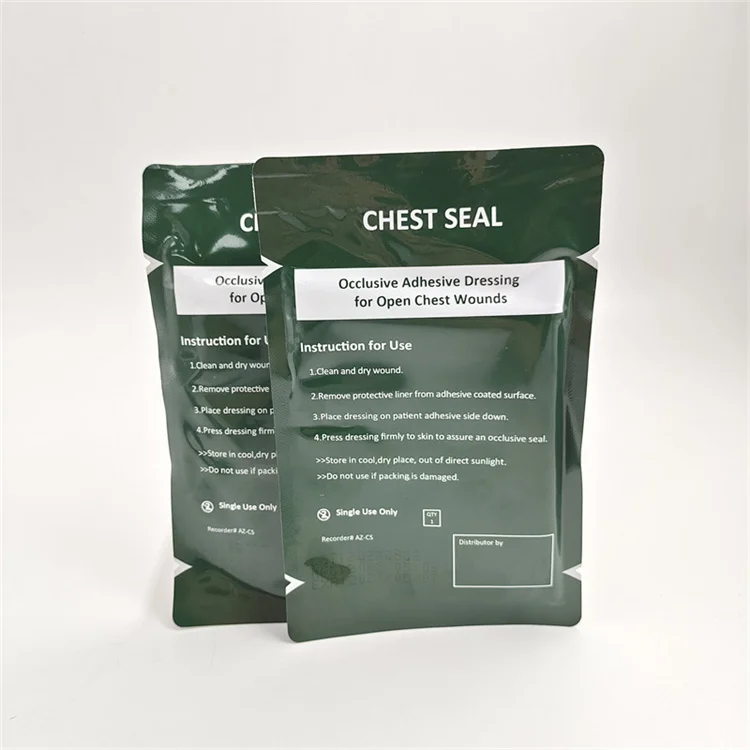 Wedacraftz Emergency Medical first aid supplies Vented and Non vented Transparent Chest Seal Pneumothorax Patch Ifak Chest Seal