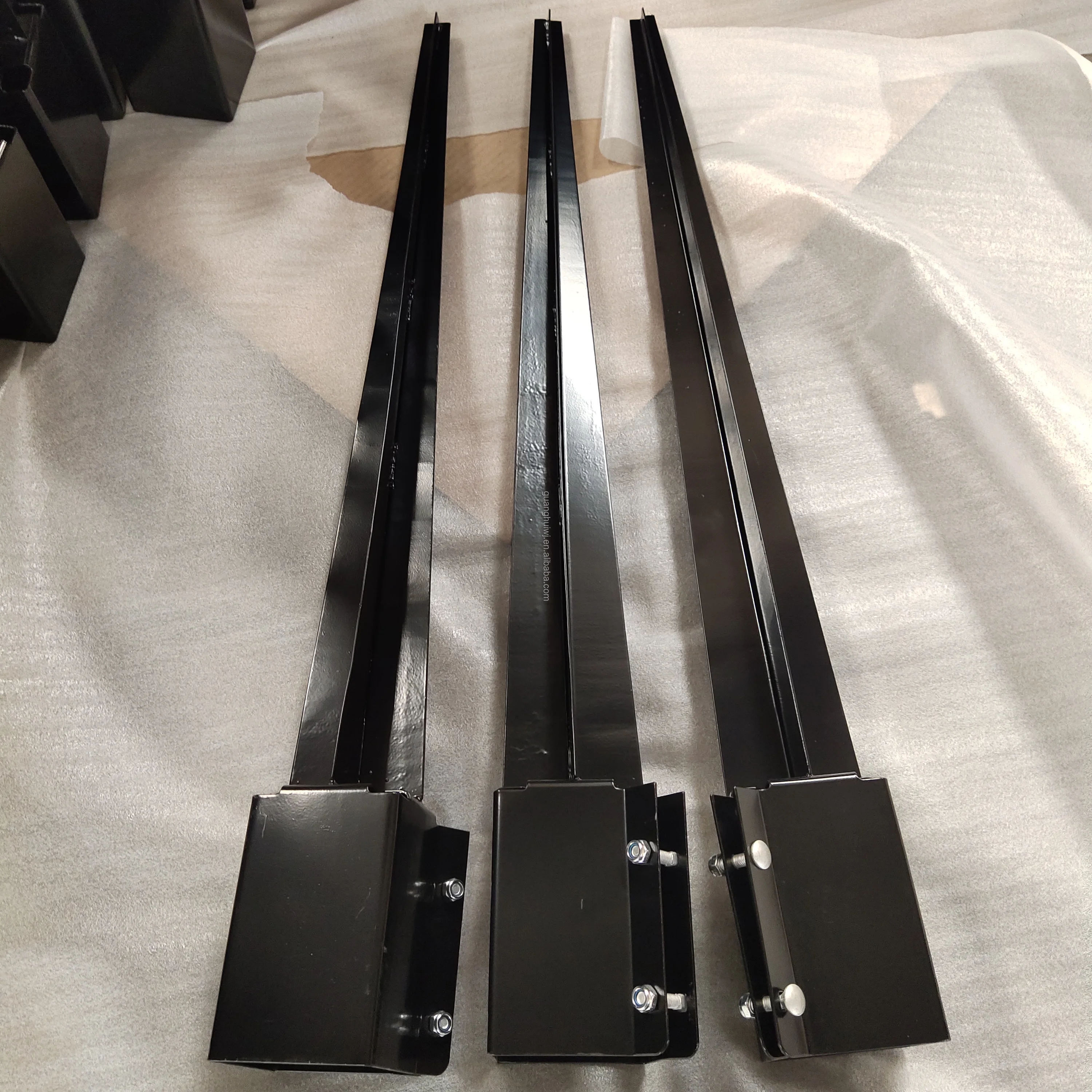 steel powder coating post support spike