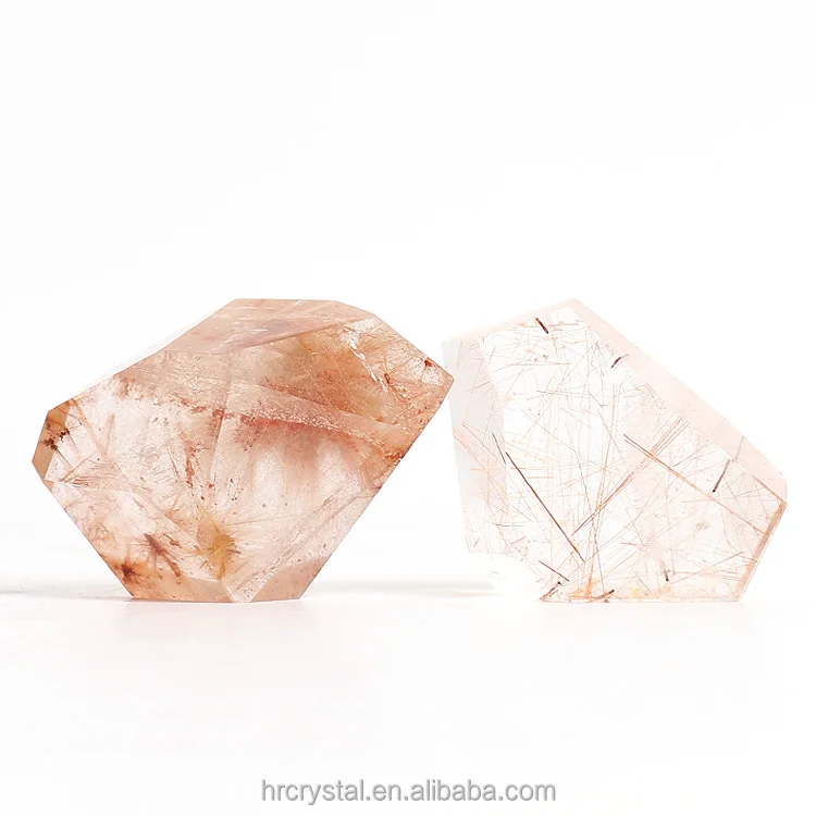 168 Wholesale polished rutilated quartz crystal freeform