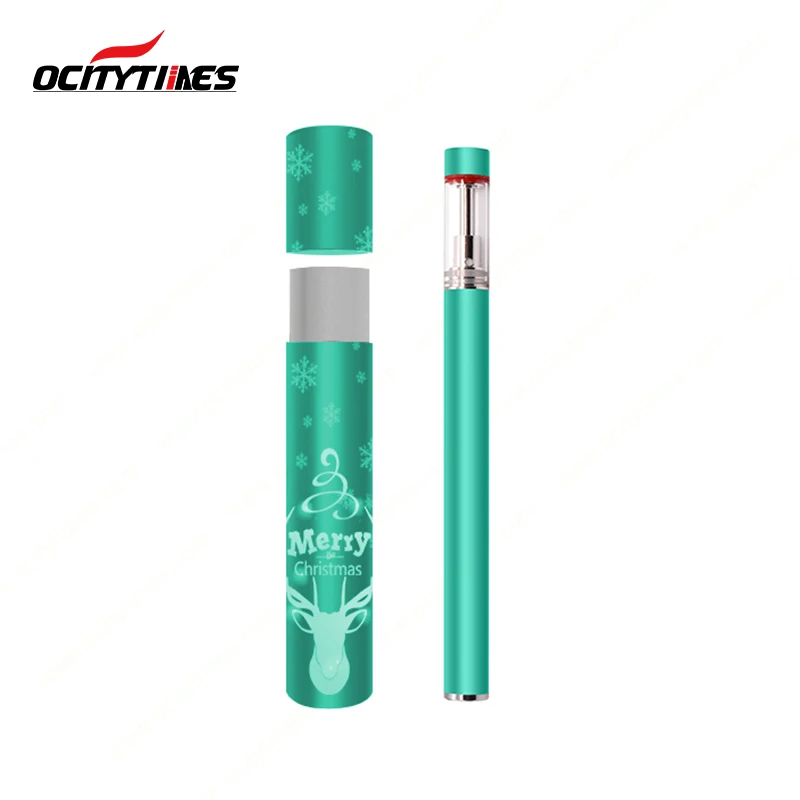 New release ocitytimes 0.5ml glass tank colorful ceramic cbd cartridge vape pen