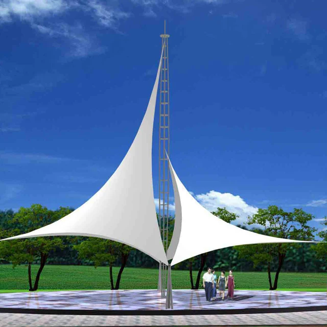 Design Tensile Fabric New Light Customized Building Membrane Structure