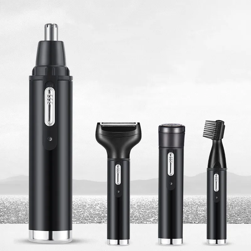 electric 4 in 1 rechargeable ear eyebrow shaver nose hair trimmer for men