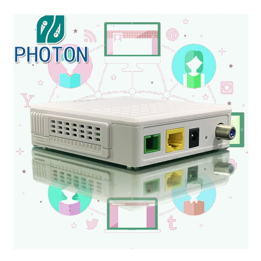 ONT Manufacture FTTH 1GE  ZTE  CATV GPON ONU with RF