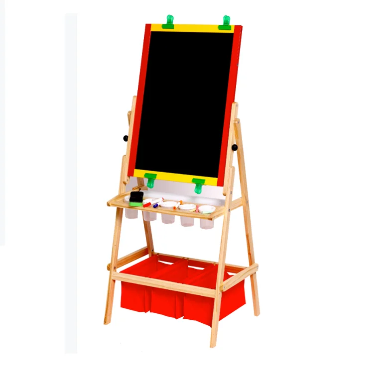 2021 Art supply All-in-One Wooden Kids Art Easel with Paper Roll