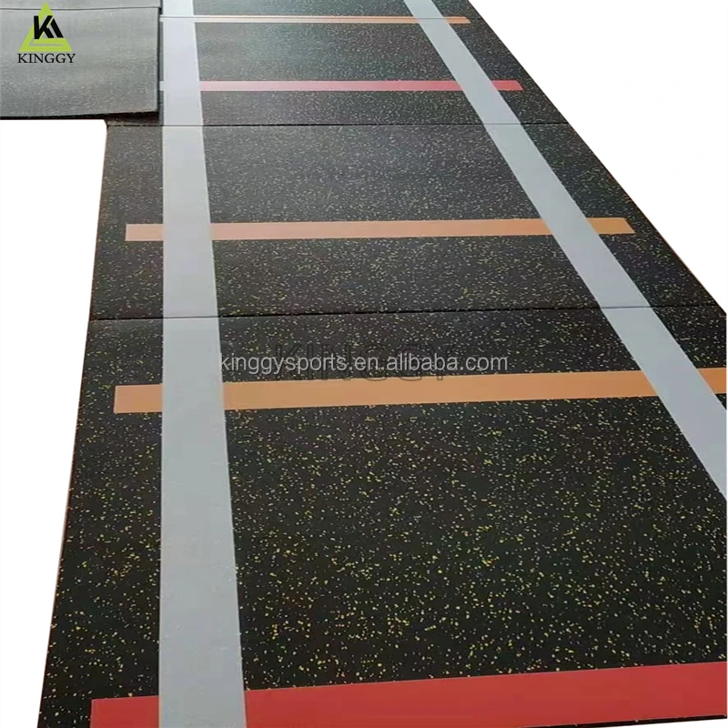 Wear Resistant Colorful Customized Pattern Printing Gym Rubber Floor Mat for PT Area