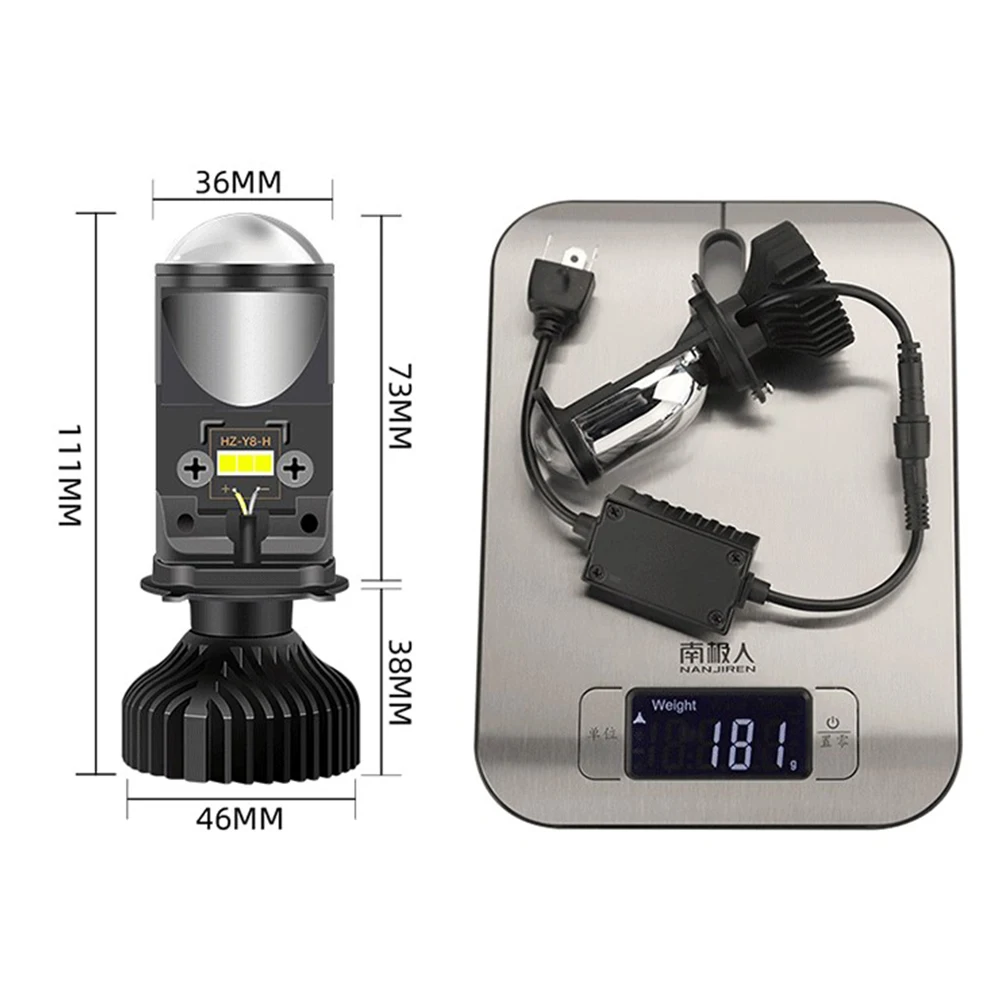 Super Bright led Projector H4 Mini Lens Y6D LED Headlight Bulbs 36W Hi Low Beam Car Light