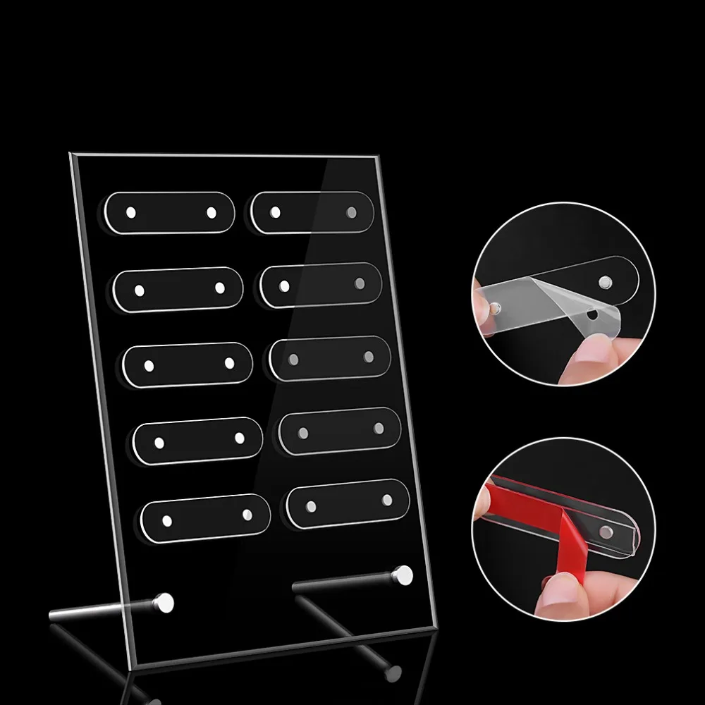 False Nail Tips Nail Art Display Stand magnet clear acrylic nail art display board
