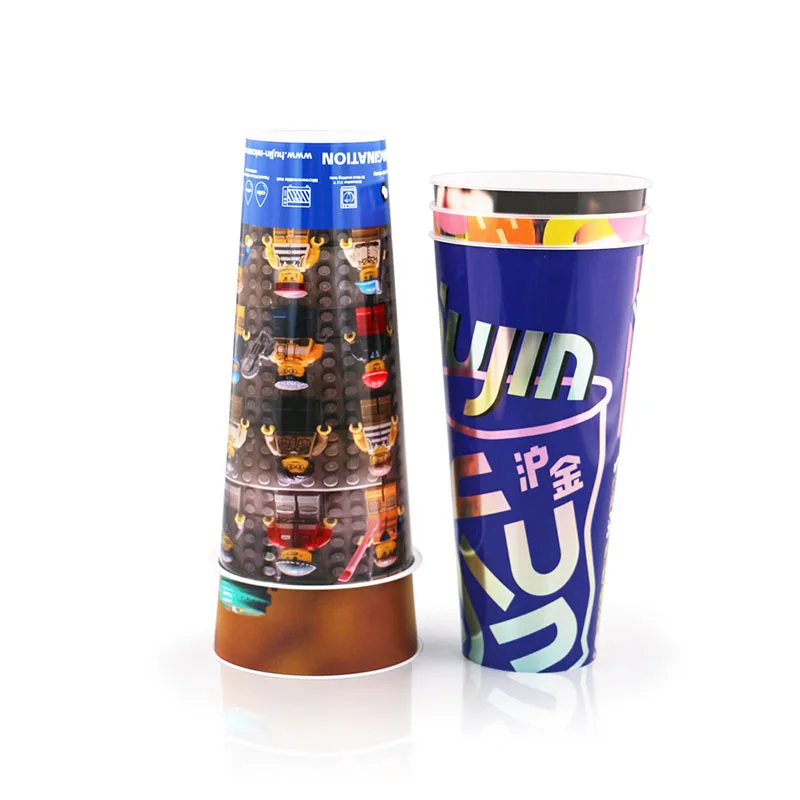 Manufacturer Customized Wholesale Printed Logo PP injection cup High quality plastic cups food grade   For Milk Tea Cup