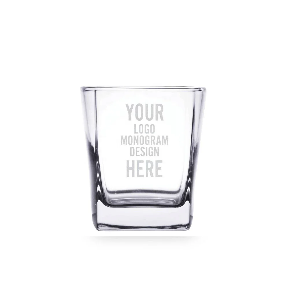 Classic Nordic Bar Whisky Glass Spirits Juice Water Glass Custom Logo Premium Libbey Square Whiskey Glass