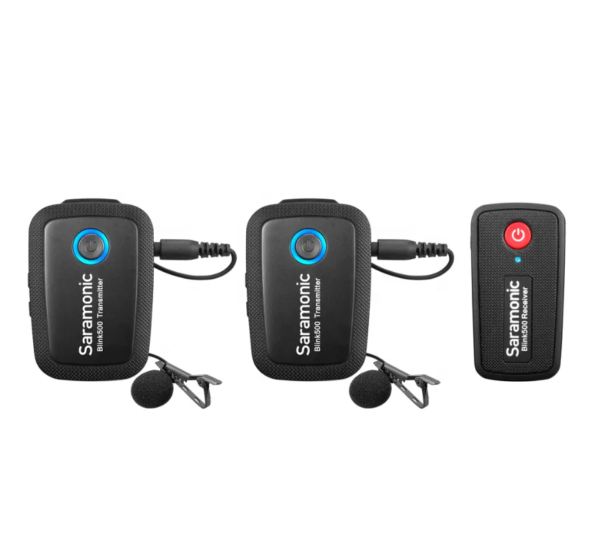 Saramonic Blink 500 B2 ультракарампакт 2,4 ГГц двухканальная Беспроводная микрофонная система с петличным