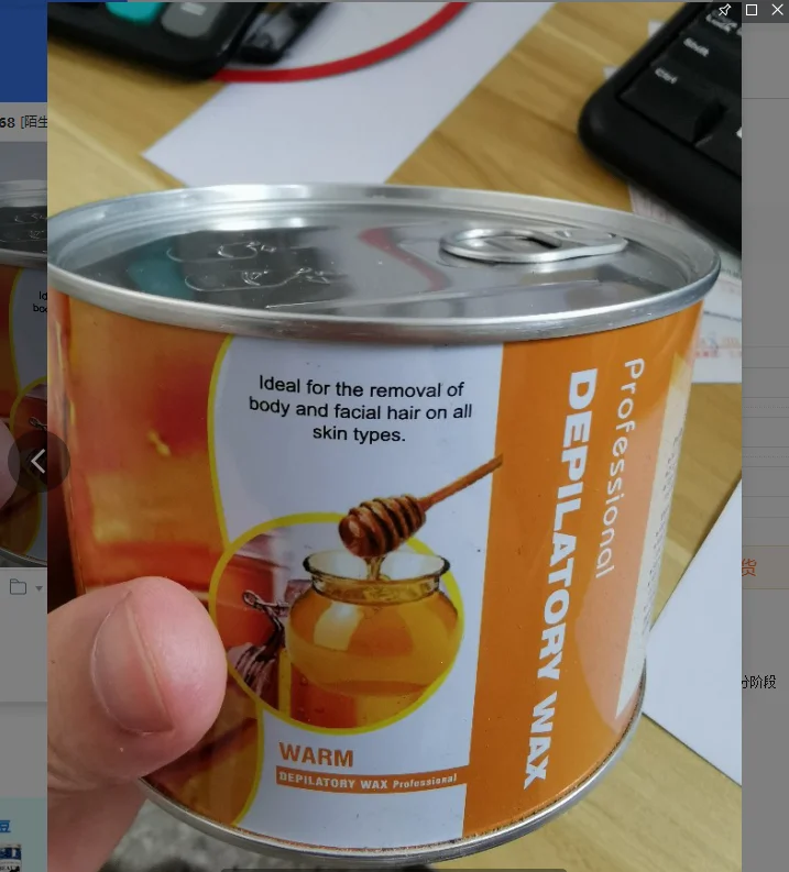 Aloe 400g Hair Removal liposoluble Wax Depilatory Canned Soft Cream Wax warm wax